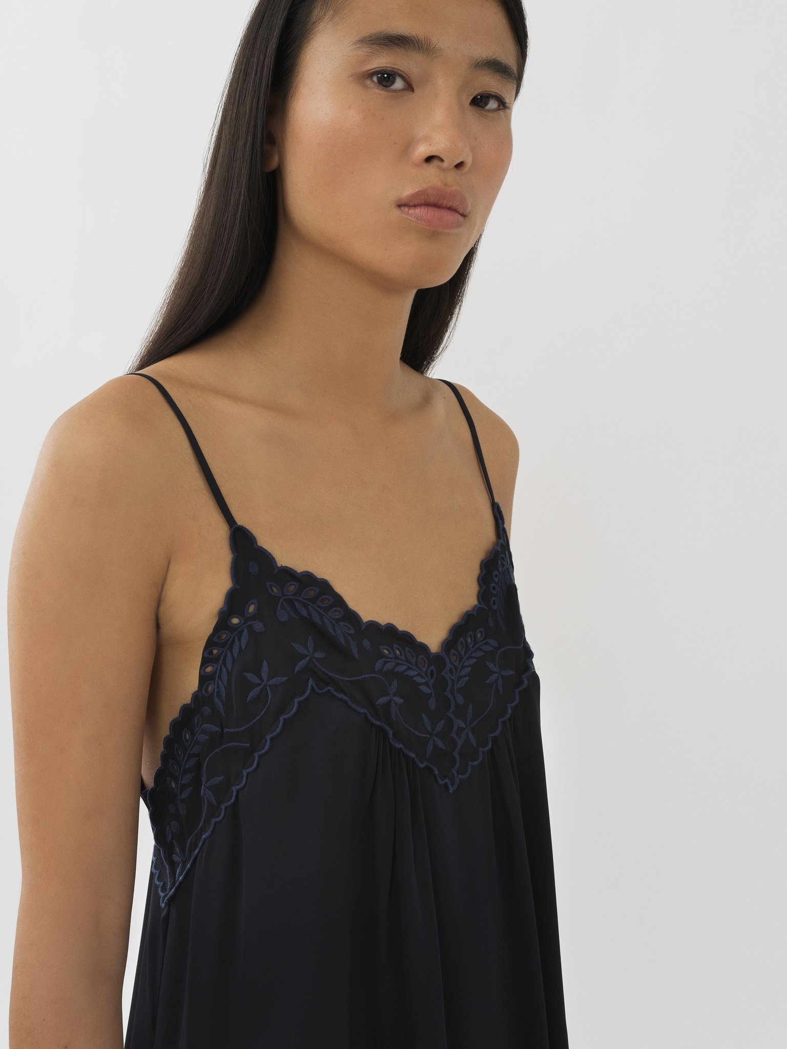 EMBROIDERED SLIP DRESS - 6