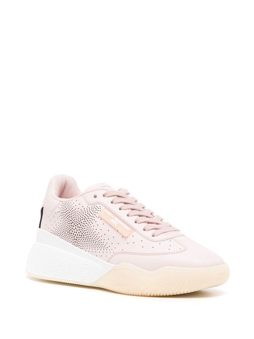 perforated star low-top sneakers - 2