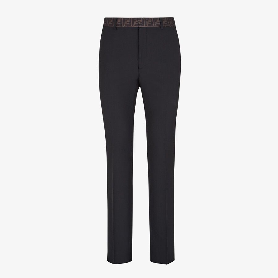 Black wool pants - 1