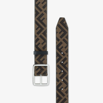 FENDI Black leather belt outlook