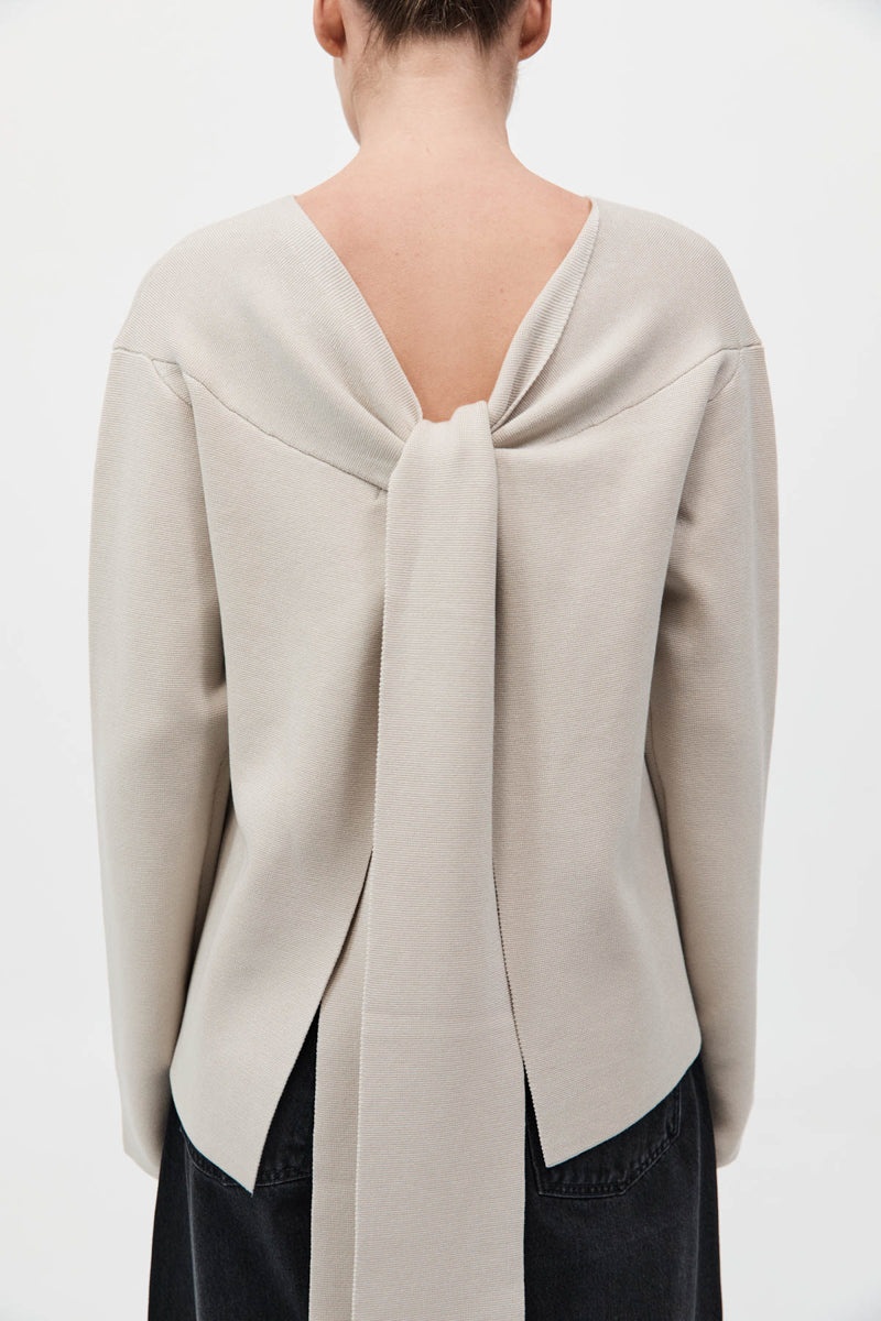 Milano Knit Scarf Jumper - Creme - 6