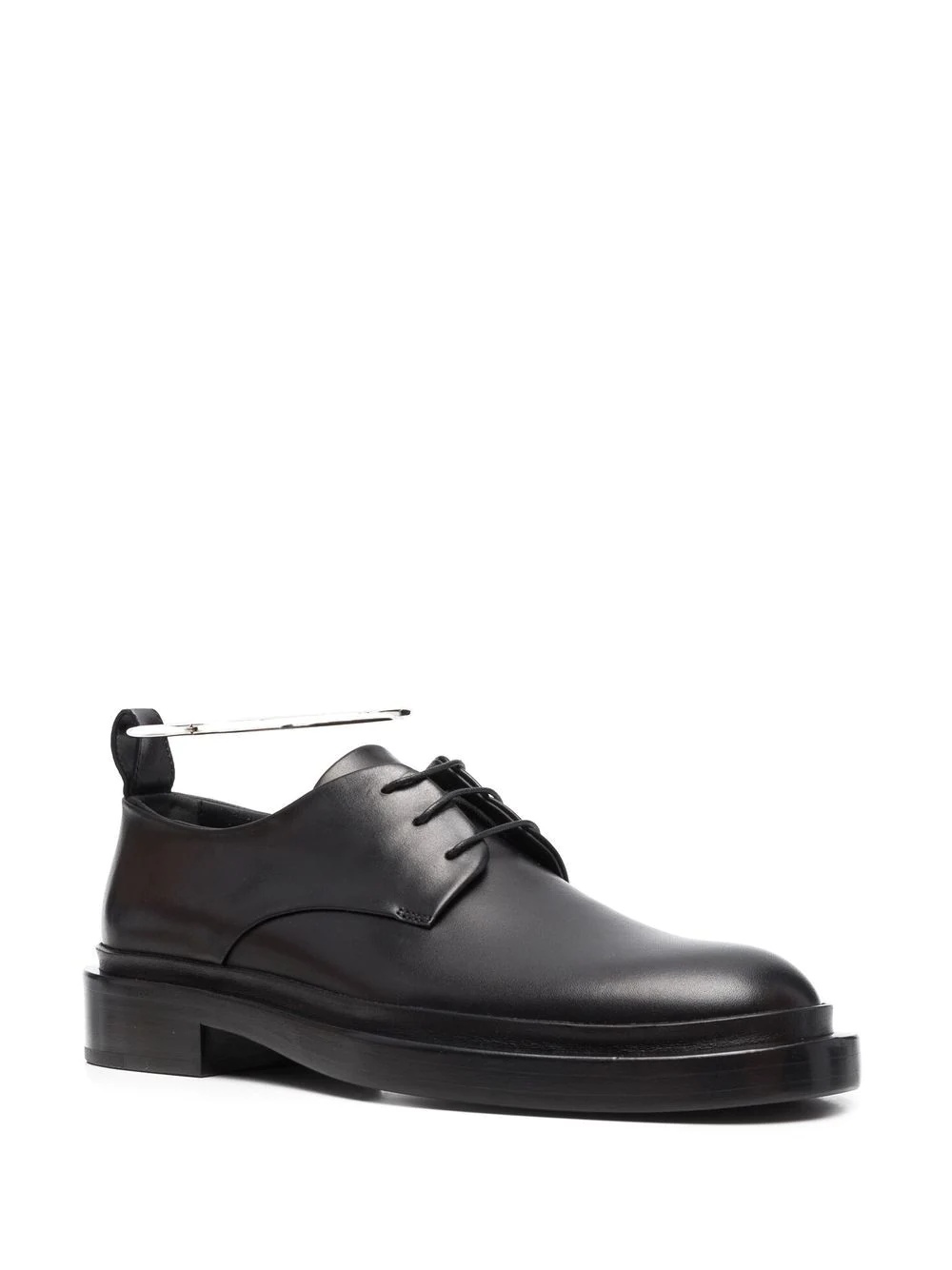 hardware-detail derby shoes - 2