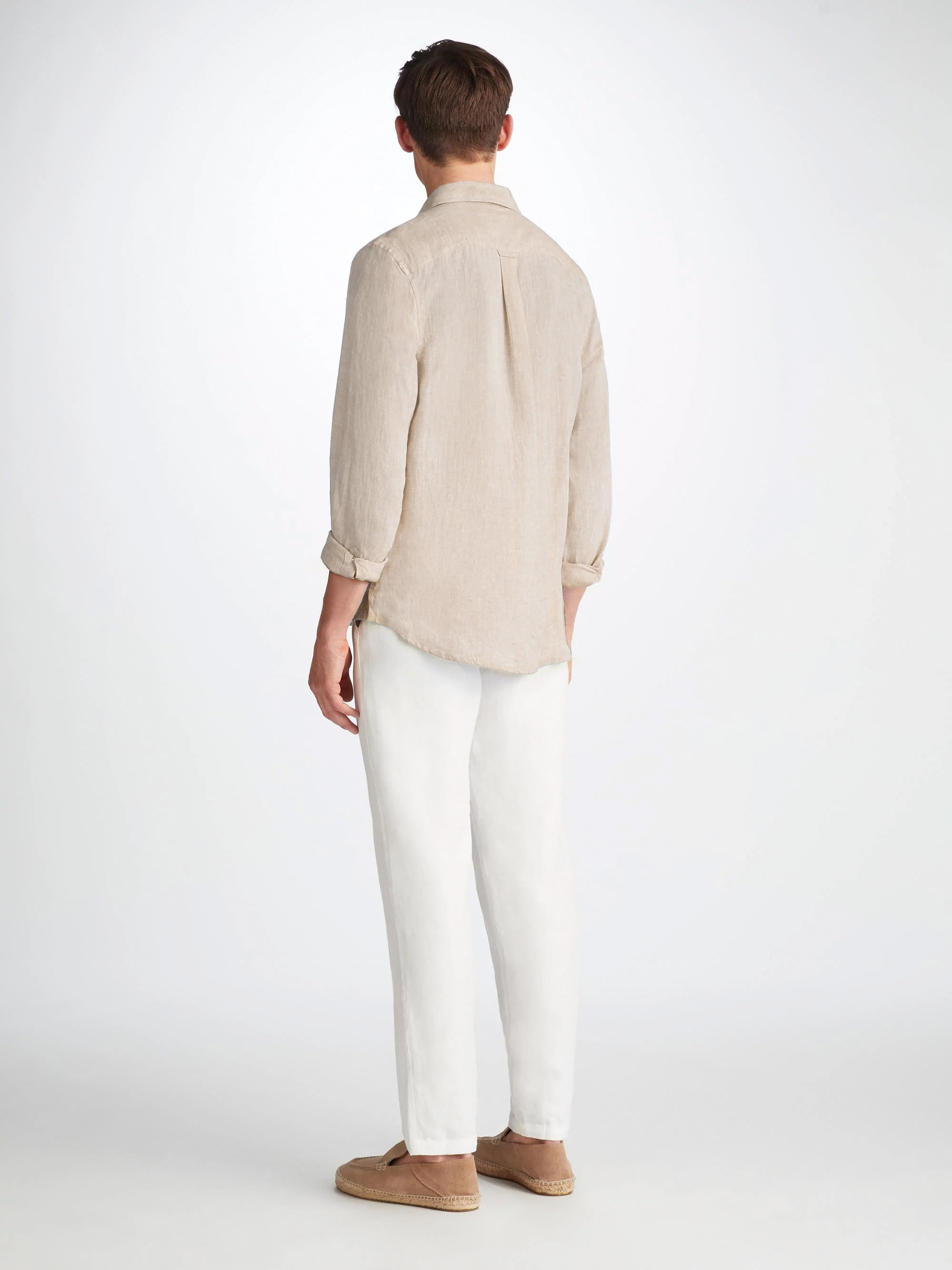 Men's Shirt Monaco Linen Sand - 4