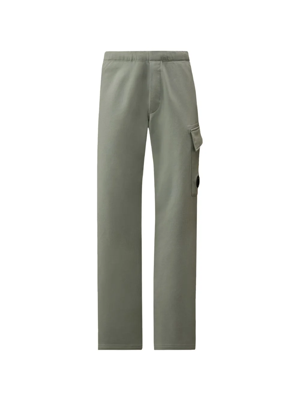 diagonal-raised fleece cargo-pocket cotton track pants - 1