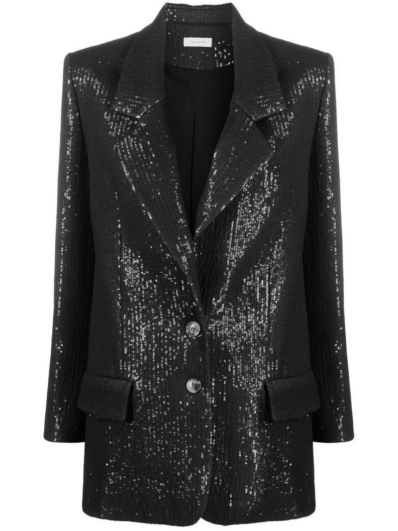 sequin-embellished sequinned blazer 1