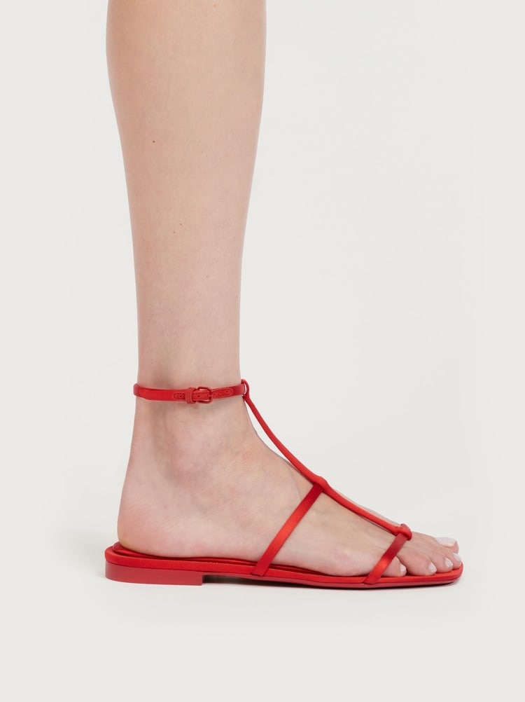 FLAT SANDAL WITH SQUARED TOE - 3