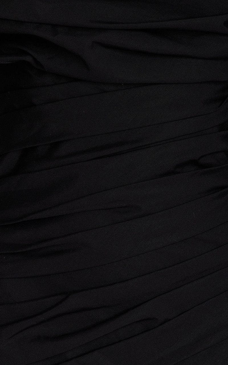 Off-The-Shoulder Stretch-Cotton Midi Dress black 5