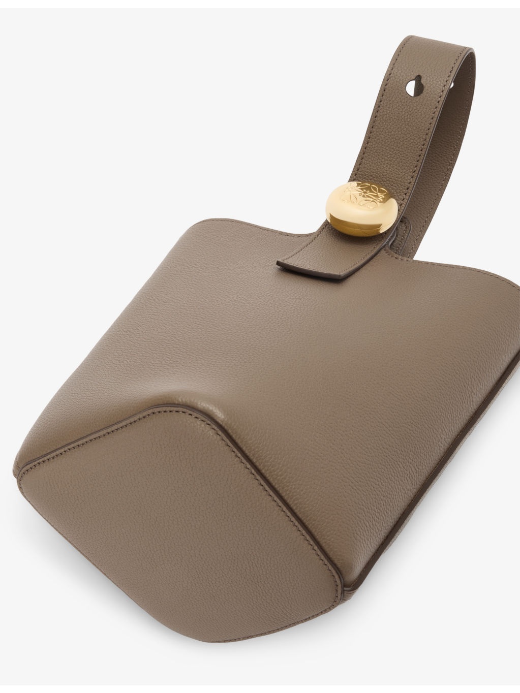 Pebble Mini Leather Bucket Bag - 7