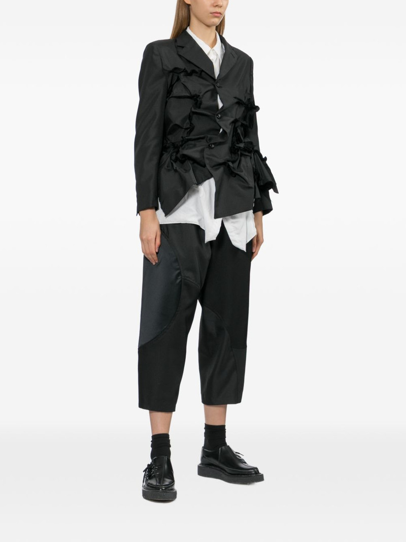 Comme Des Garçons ruffled notched-lapels jacket outlook