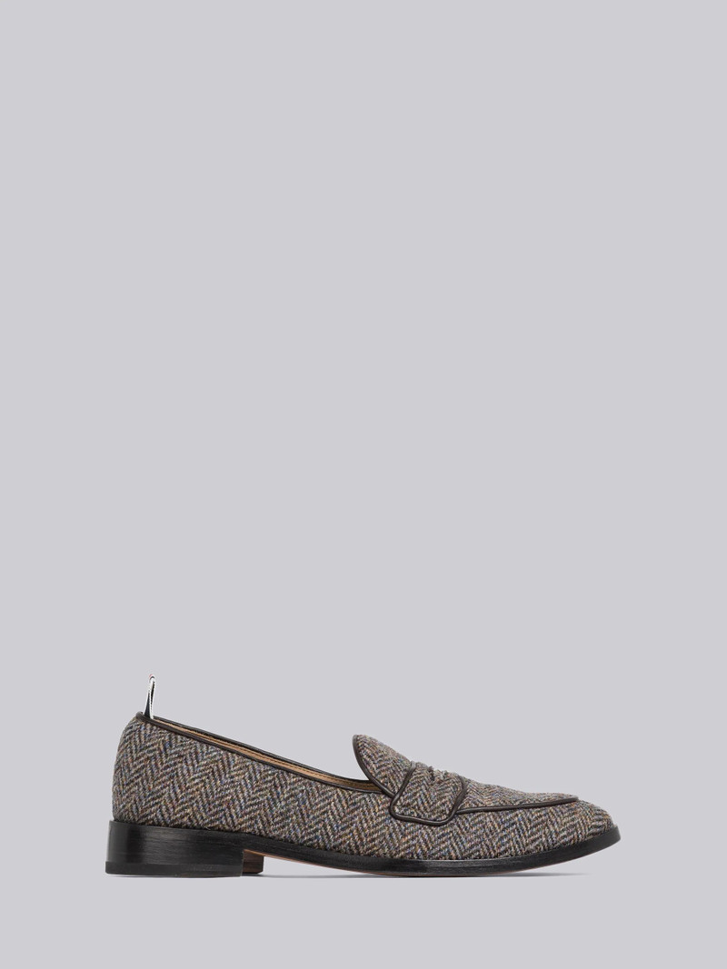 Herringbone Harris Tweed Varsity Penny Loafer 1