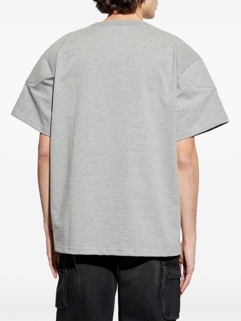 logo-embroidered cotton T-shirt - 4