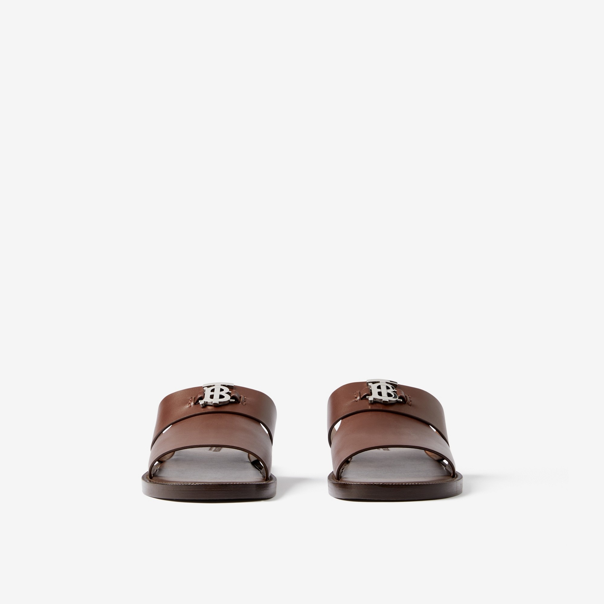 Monogram Motif Leather Sandals - 2