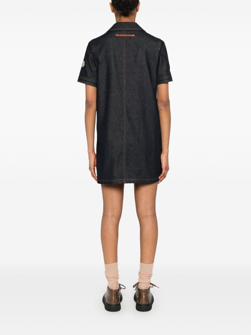 denim mini dress - 4