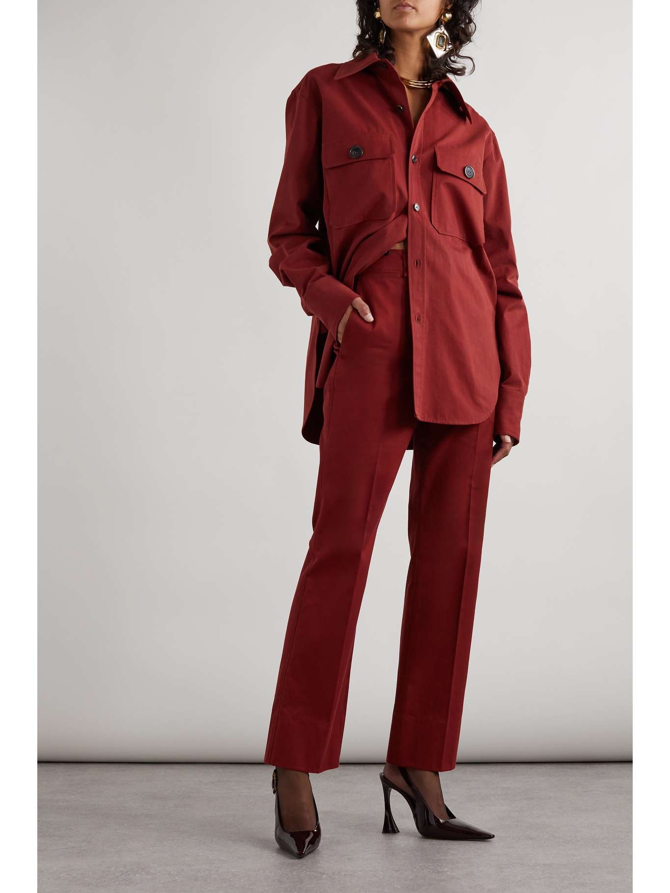 パンツ Saint Laurent Pants in cotton twill SAINT LAURENT pants in cotton twill | REVERSIBLE