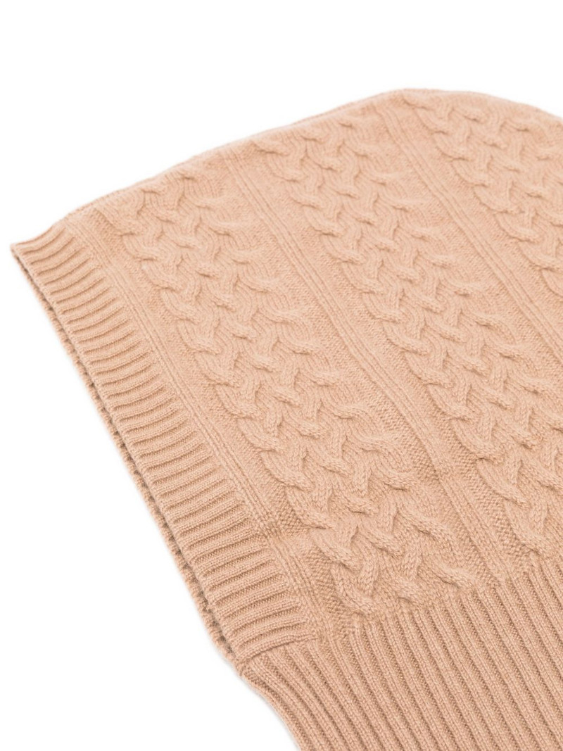 Max Mara cable-knit balaclava outlook