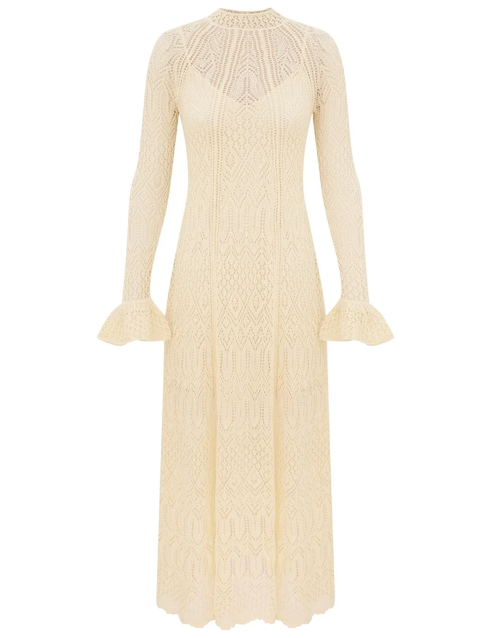 FAIRLIGHT POINTELLE MIDI DRESS - 1