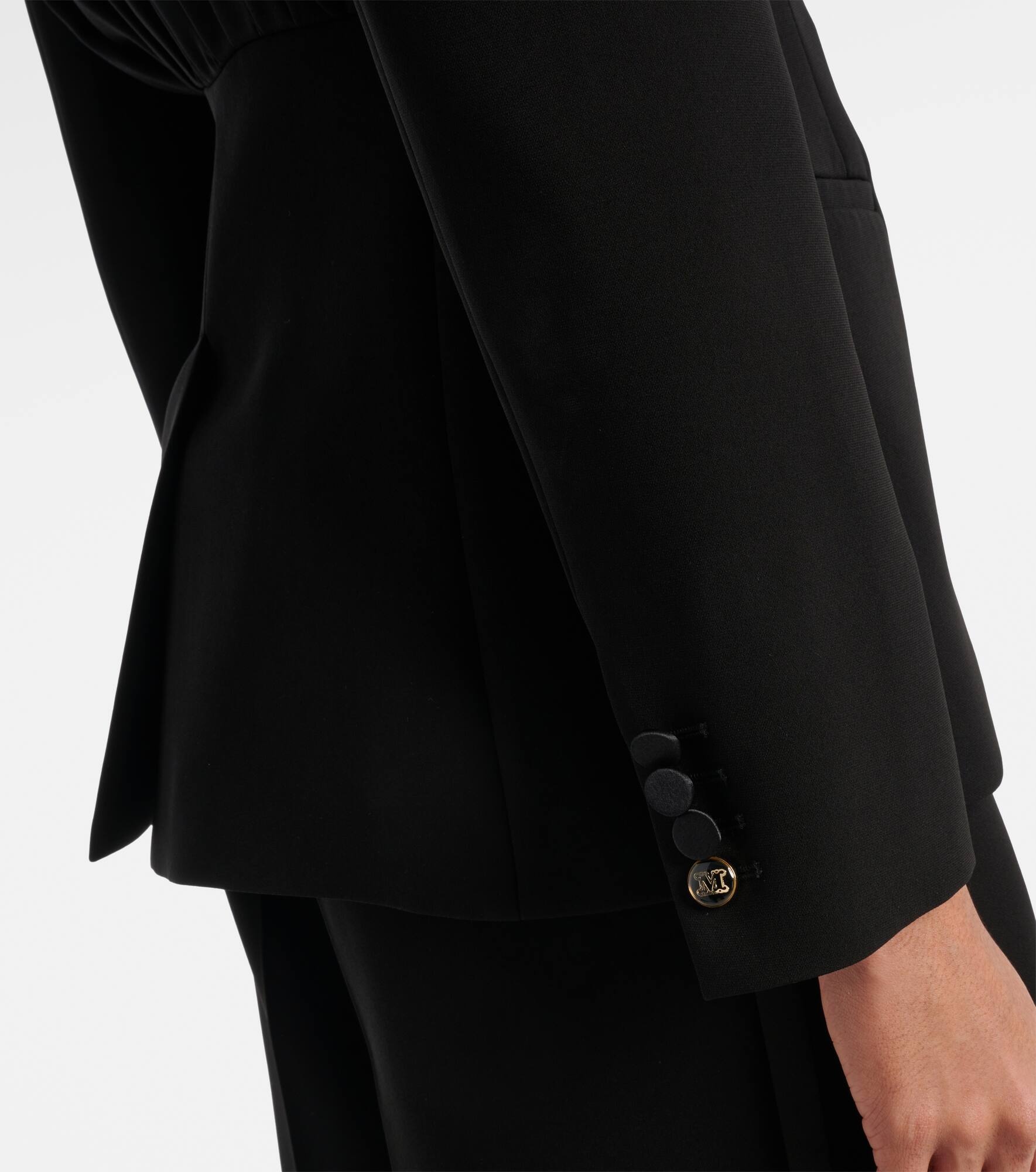 Gradi draped crêpe jacket - 5