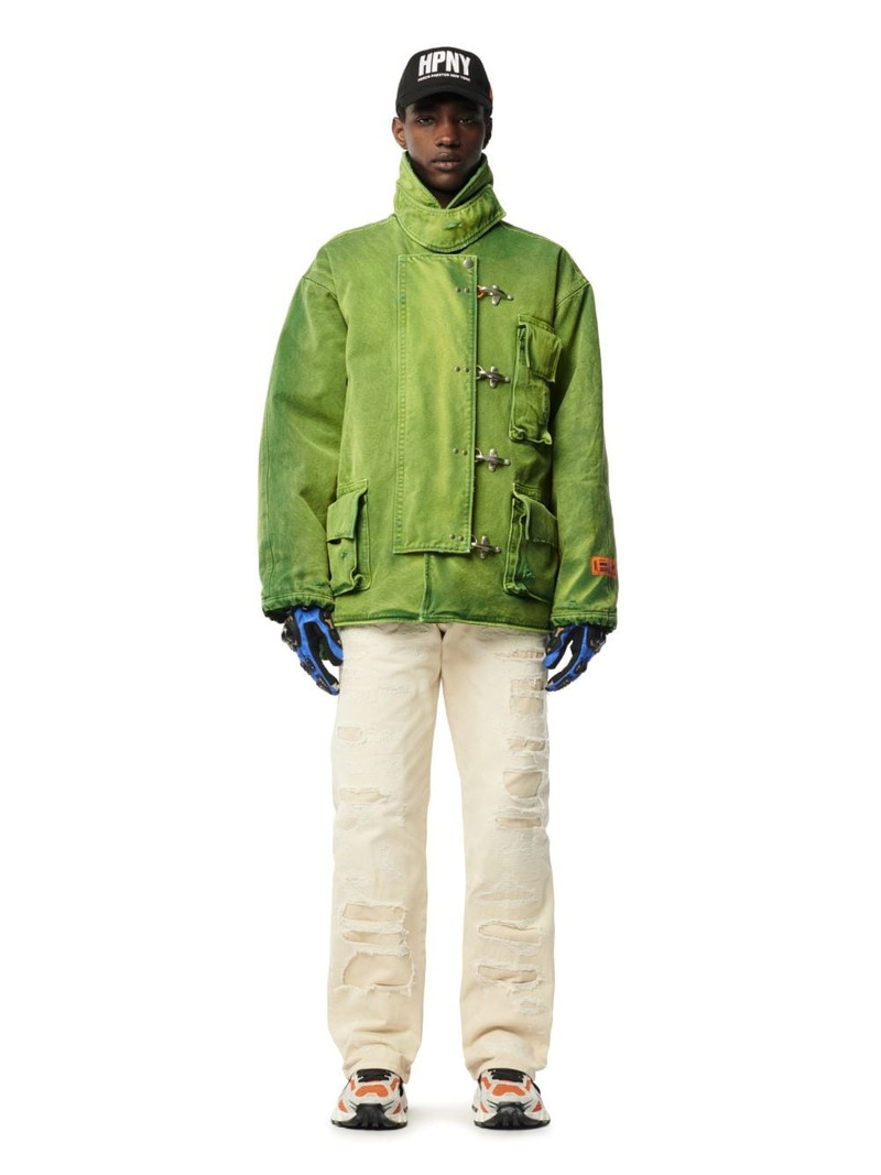 Heron Preston Distressed Canvas Fireman outlook