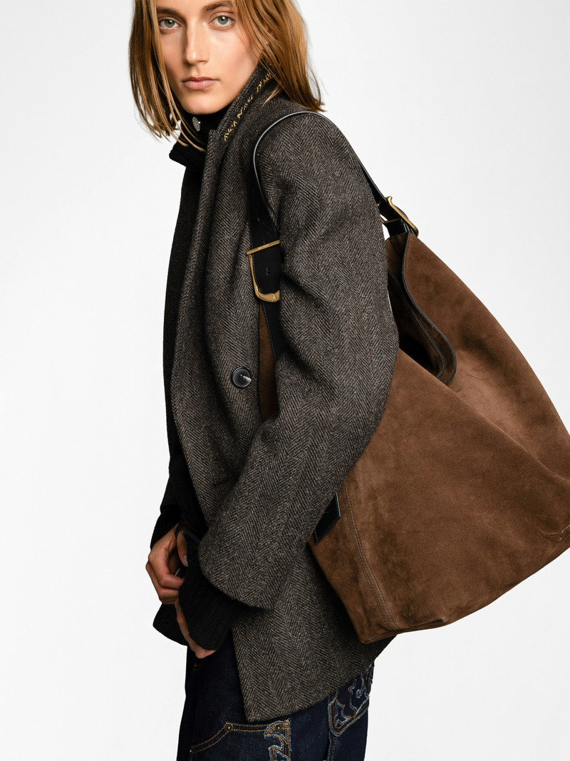 Jane Hobo XL Suede Bag 6