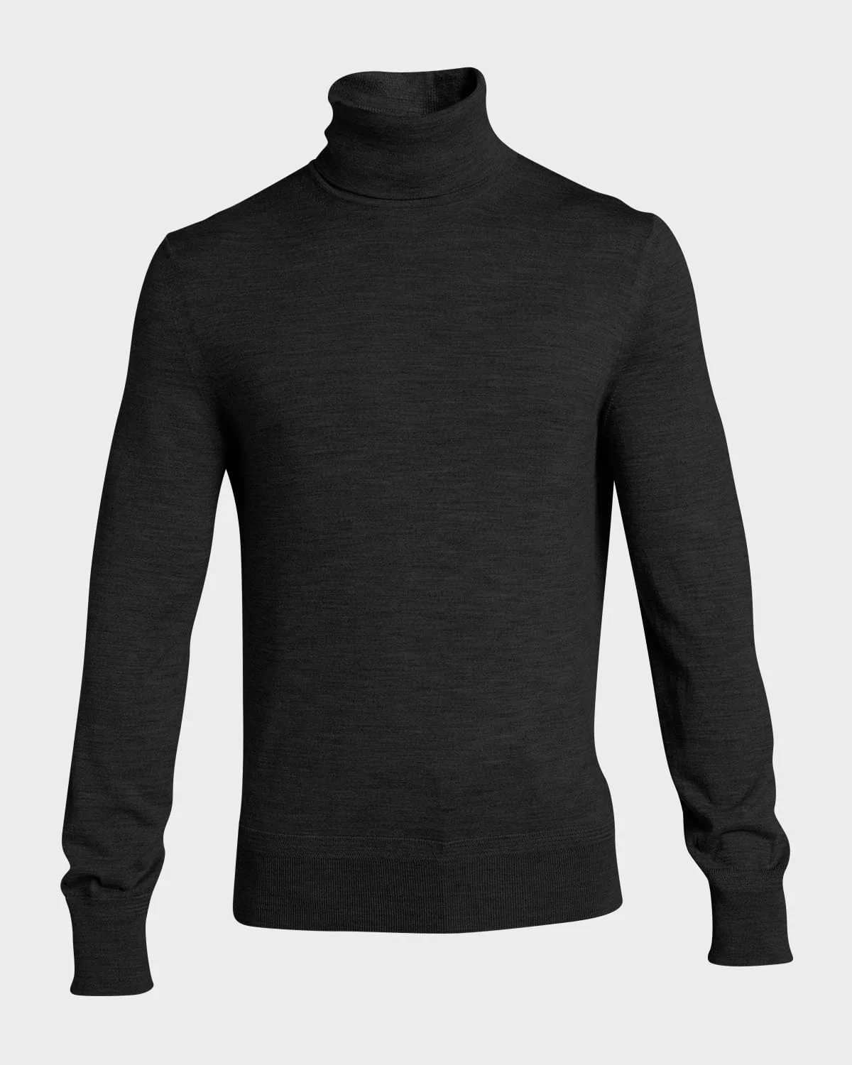 Men's Fine-Gauge Wool Turtleneck - 1