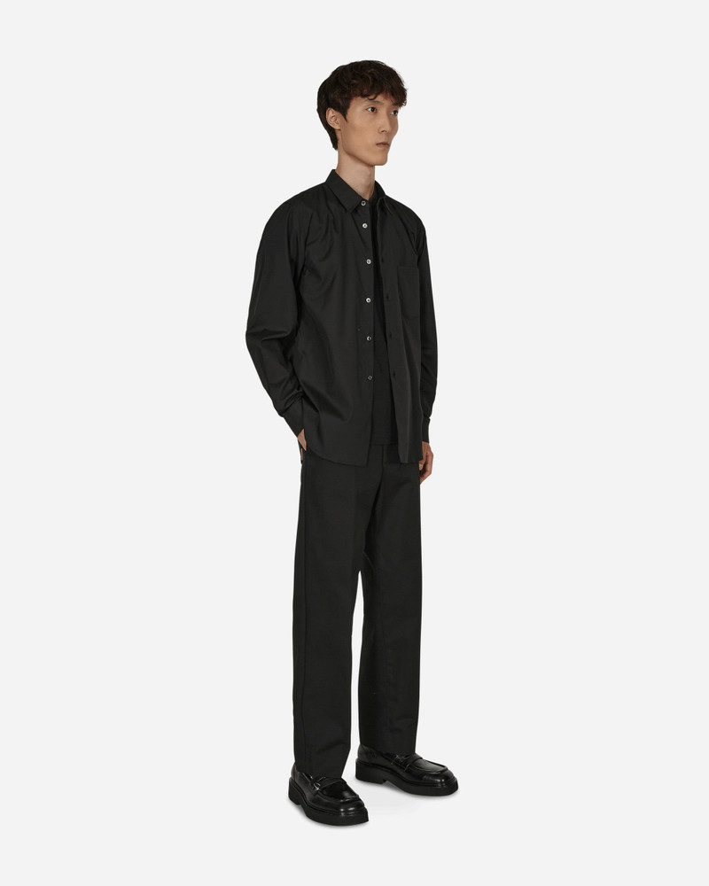 BLACK COMME des GARÇONS Cotton Tarpaulin Cross Shirt Black outlook