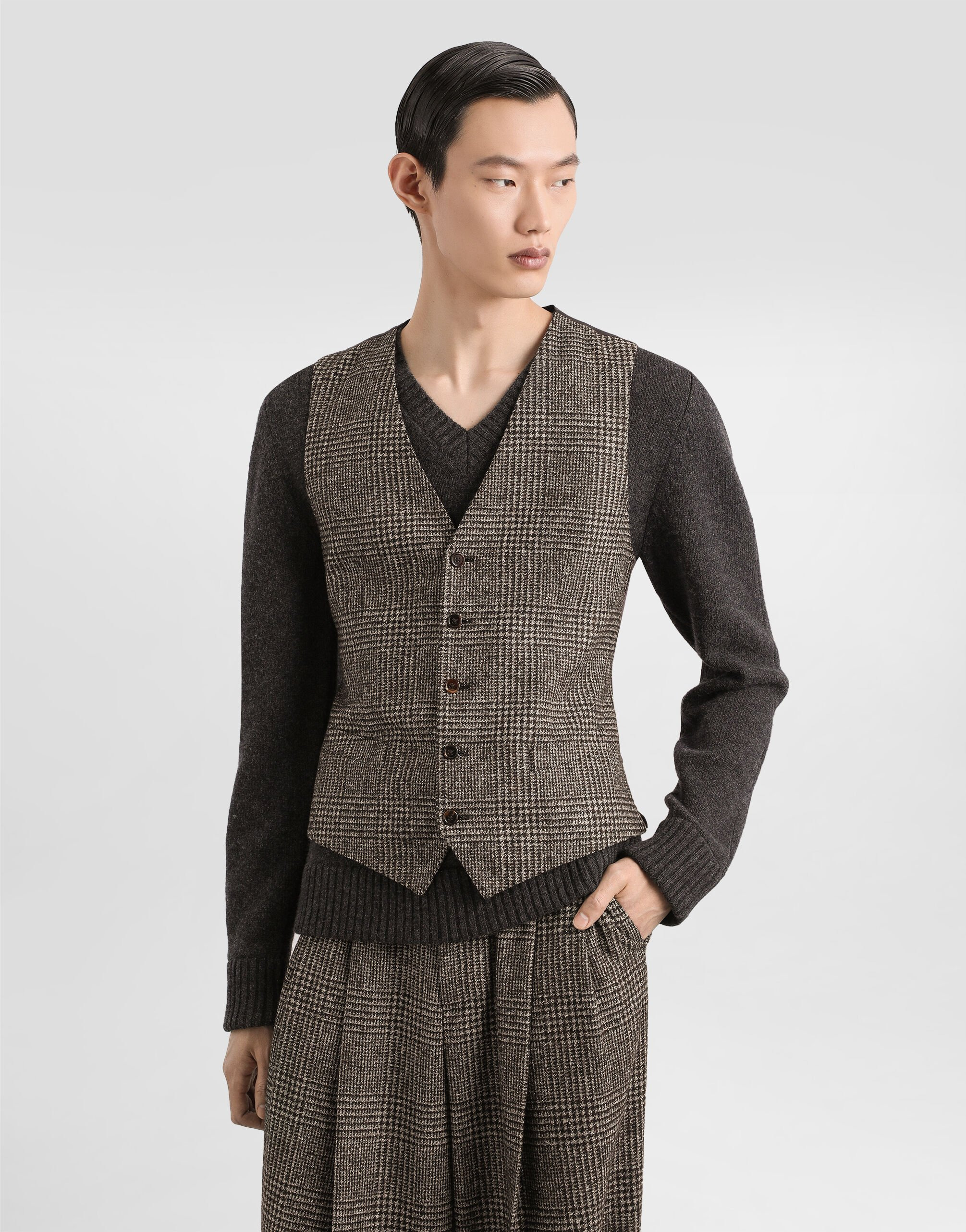Glen plaid vest - 4