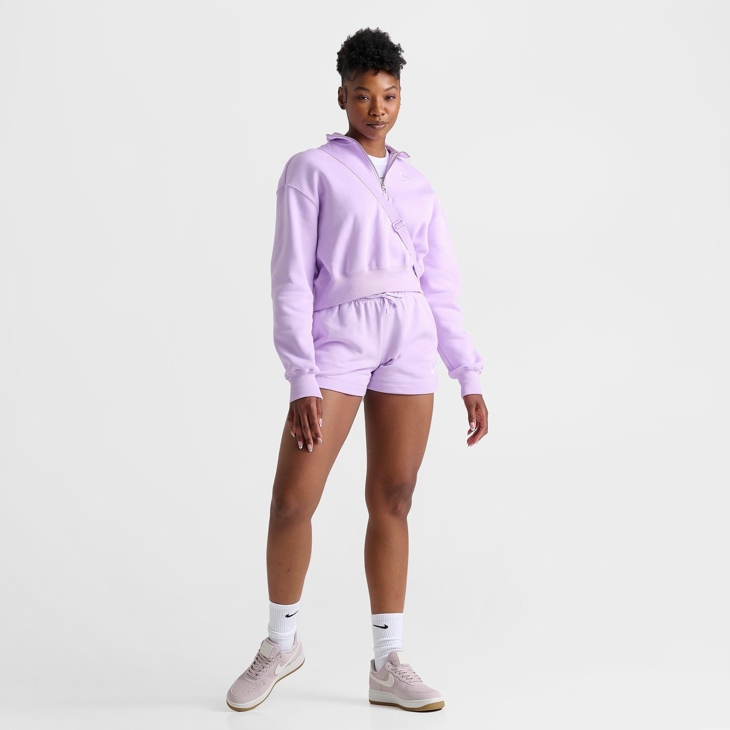 WOMEN'S NIKE SPORTSWEAR CLUB FLEECE MID-RISE SHORTS - 2