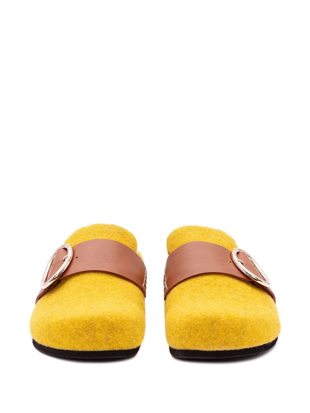 felt loafer mules - 3