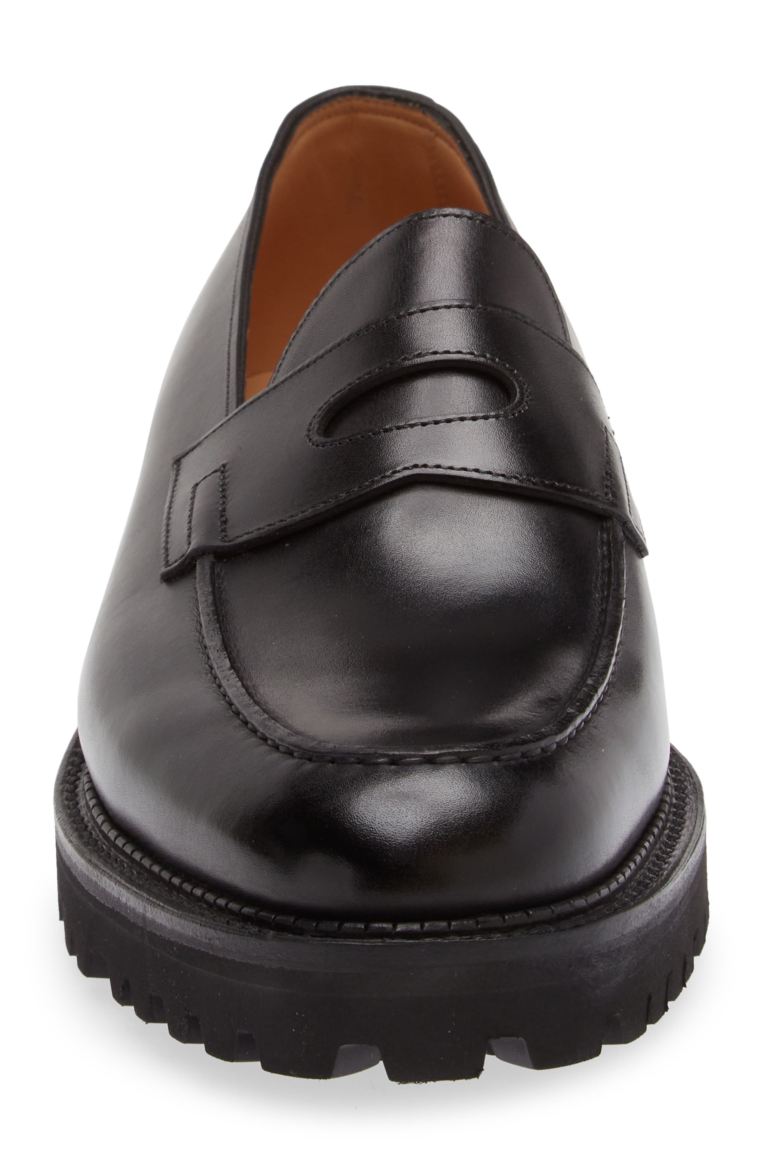 John Lobb Lopez Penny Loafer in 1R- Black at Nordstrom - 4