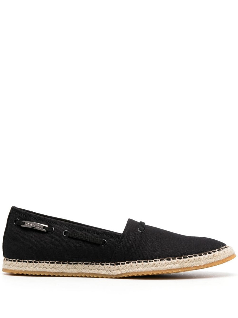 logo-plaque flat espadrilles 1
