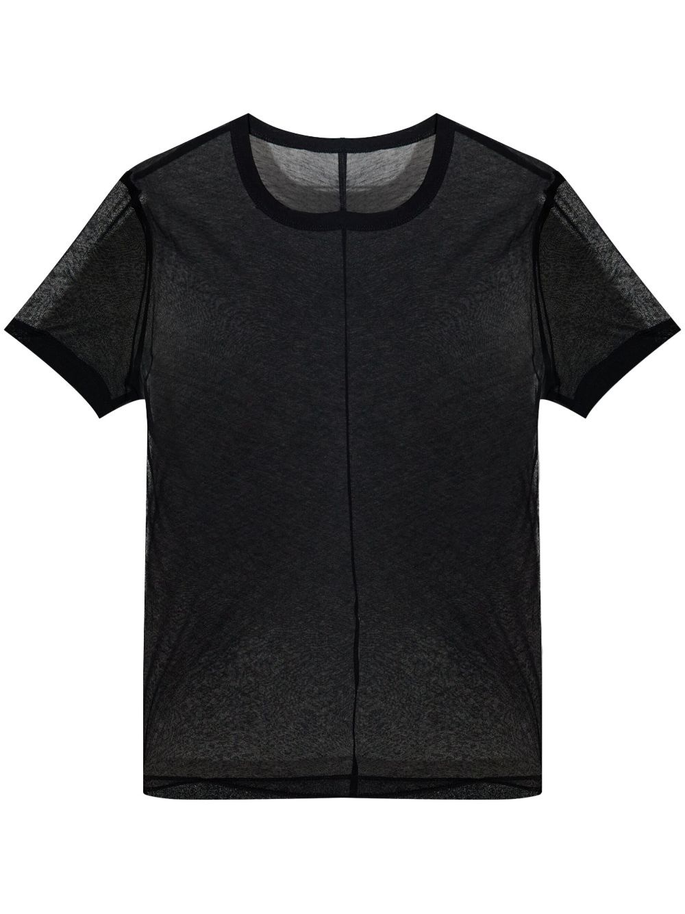 crew-neck sheer T-shirt - 1