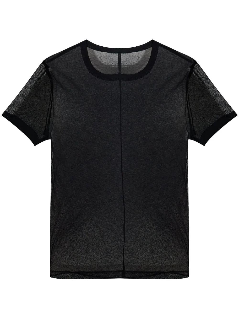 crew-neck sheer T-shirt - 1