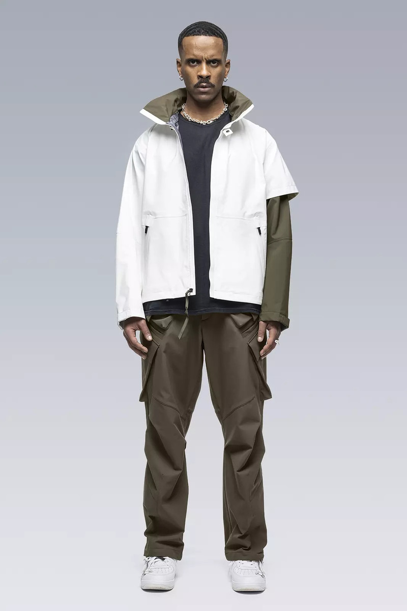 J101-GT 3L Gore-Tex 직업적인 Interops 재킷 백색/RAF (주)그린 - 1