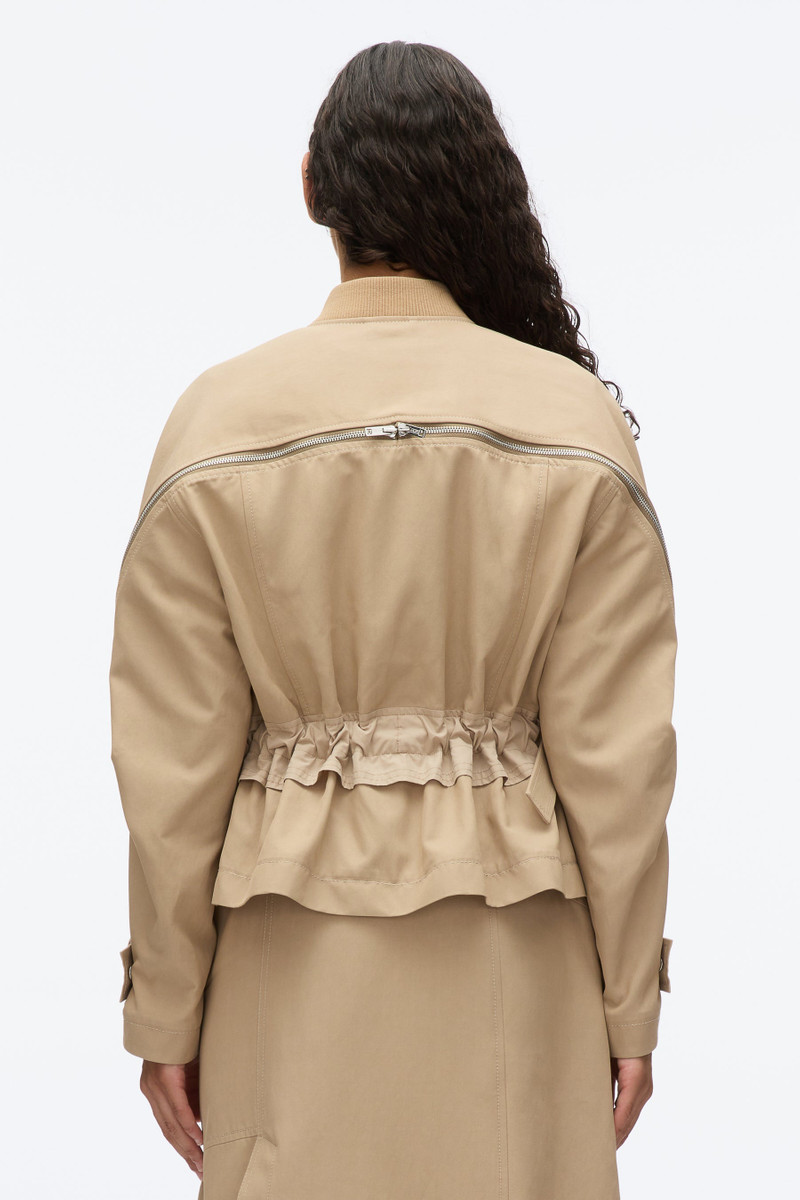 Zip Cocoon Back Bomber Jacket 6