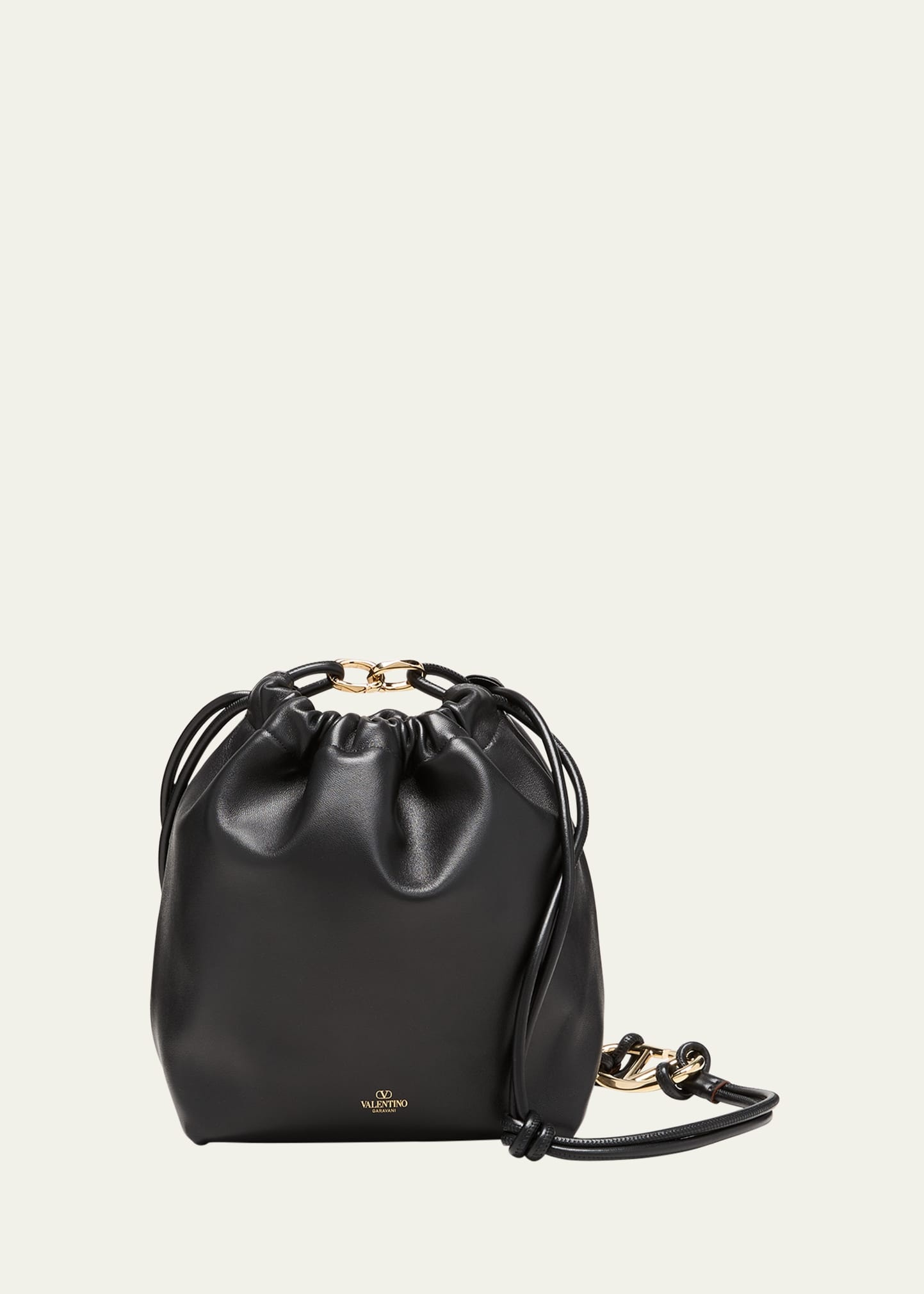 VLogo Medium Lambskin Bucket Bag - 1