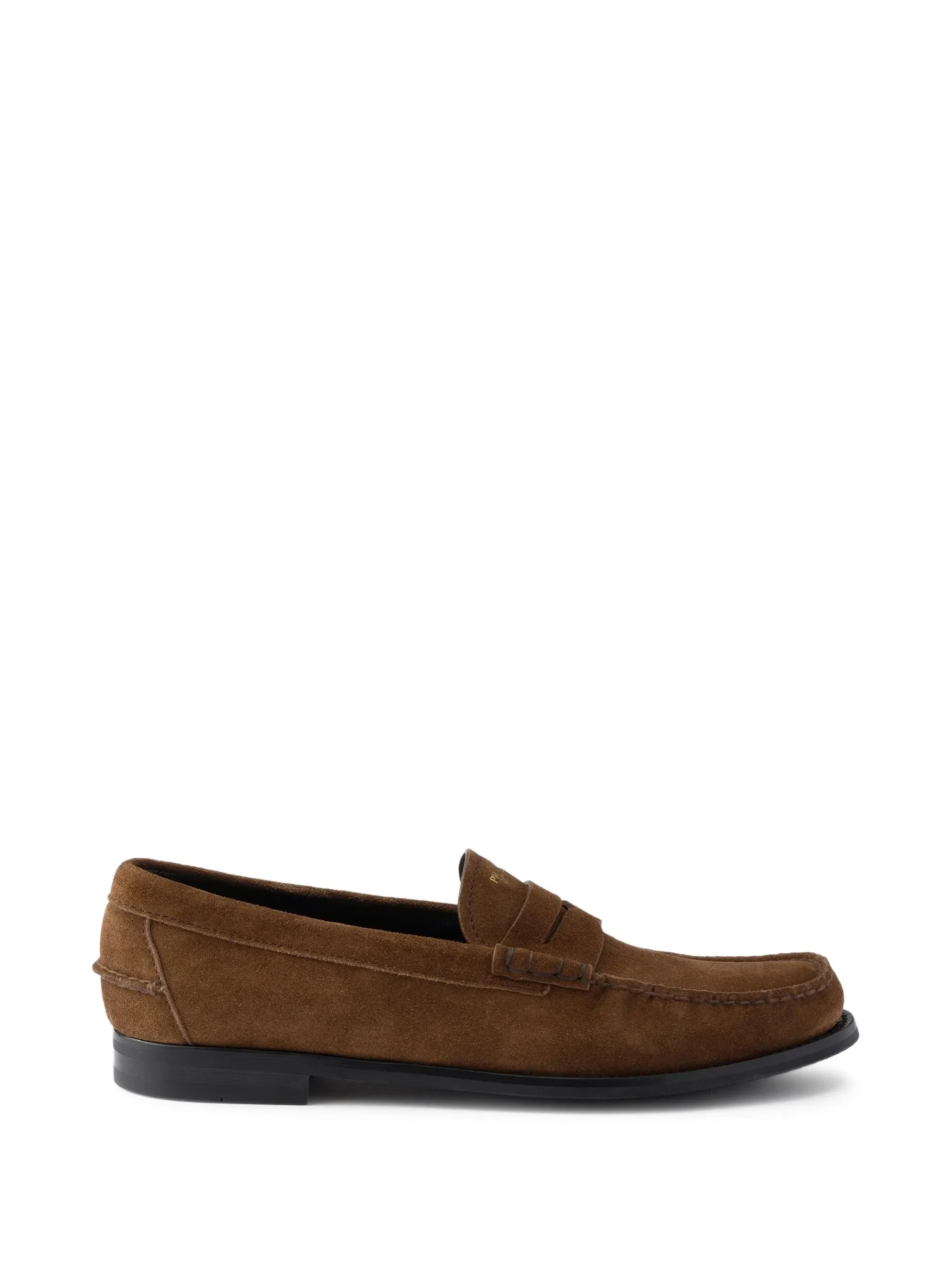 Prada Vintage-effect Suede Loafers - 1