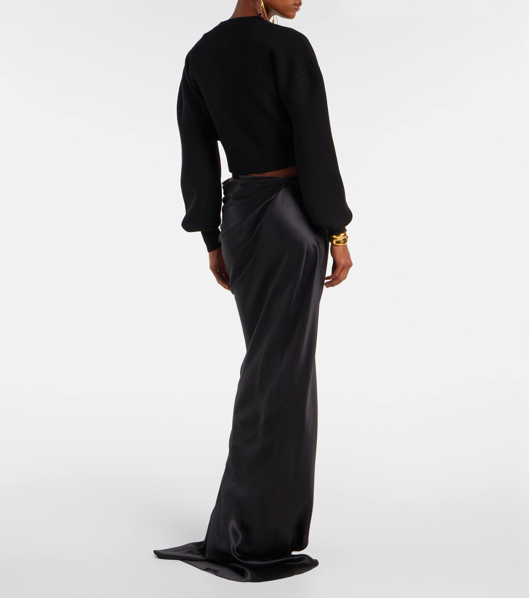 Cropped wool and cashmere-blend sweater - 3