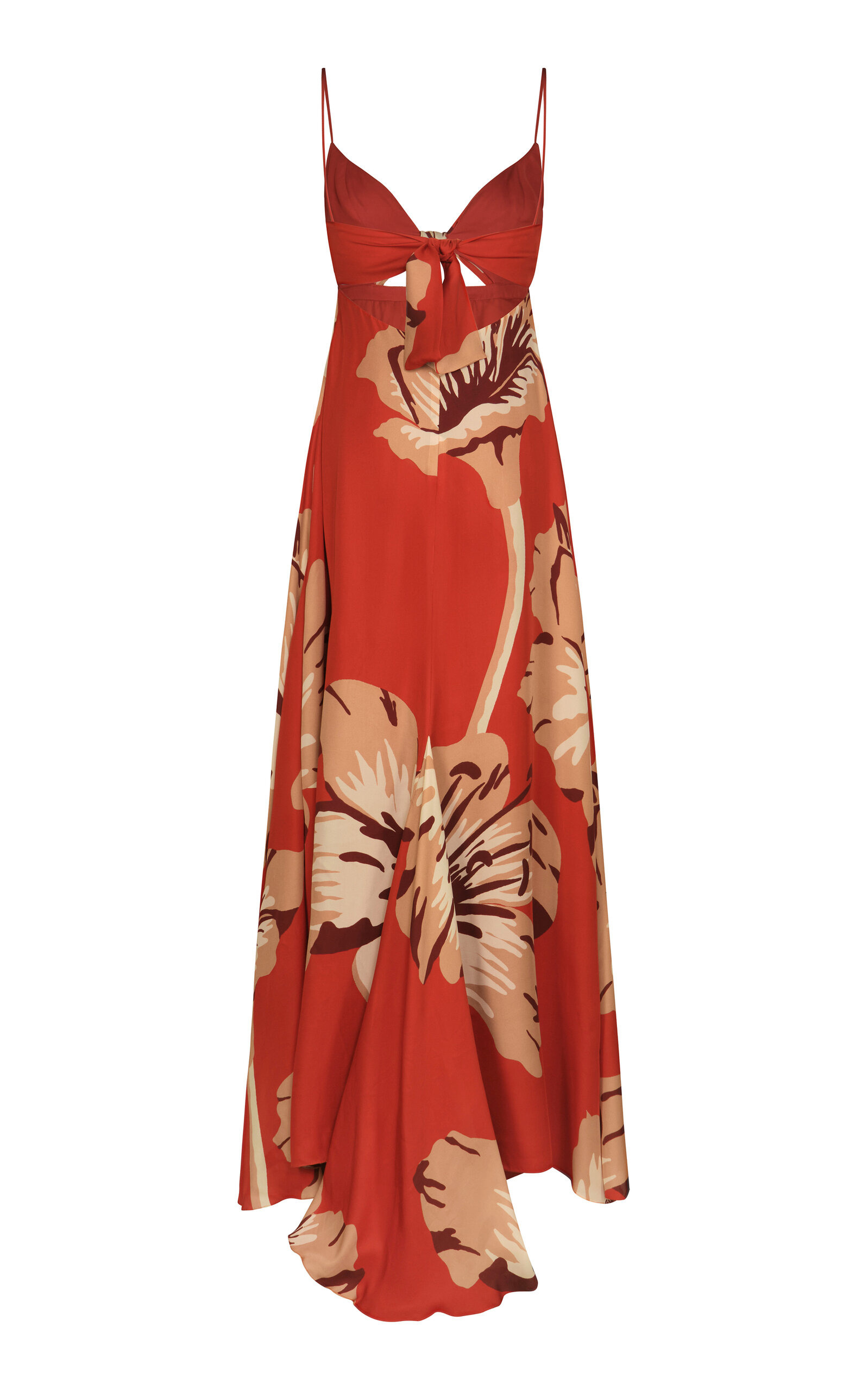 Dreamscape Silk Maxi Dress red - 4