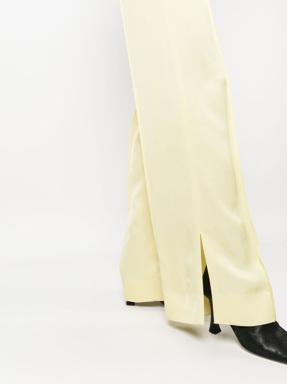 high waisted yellow trousers - 5