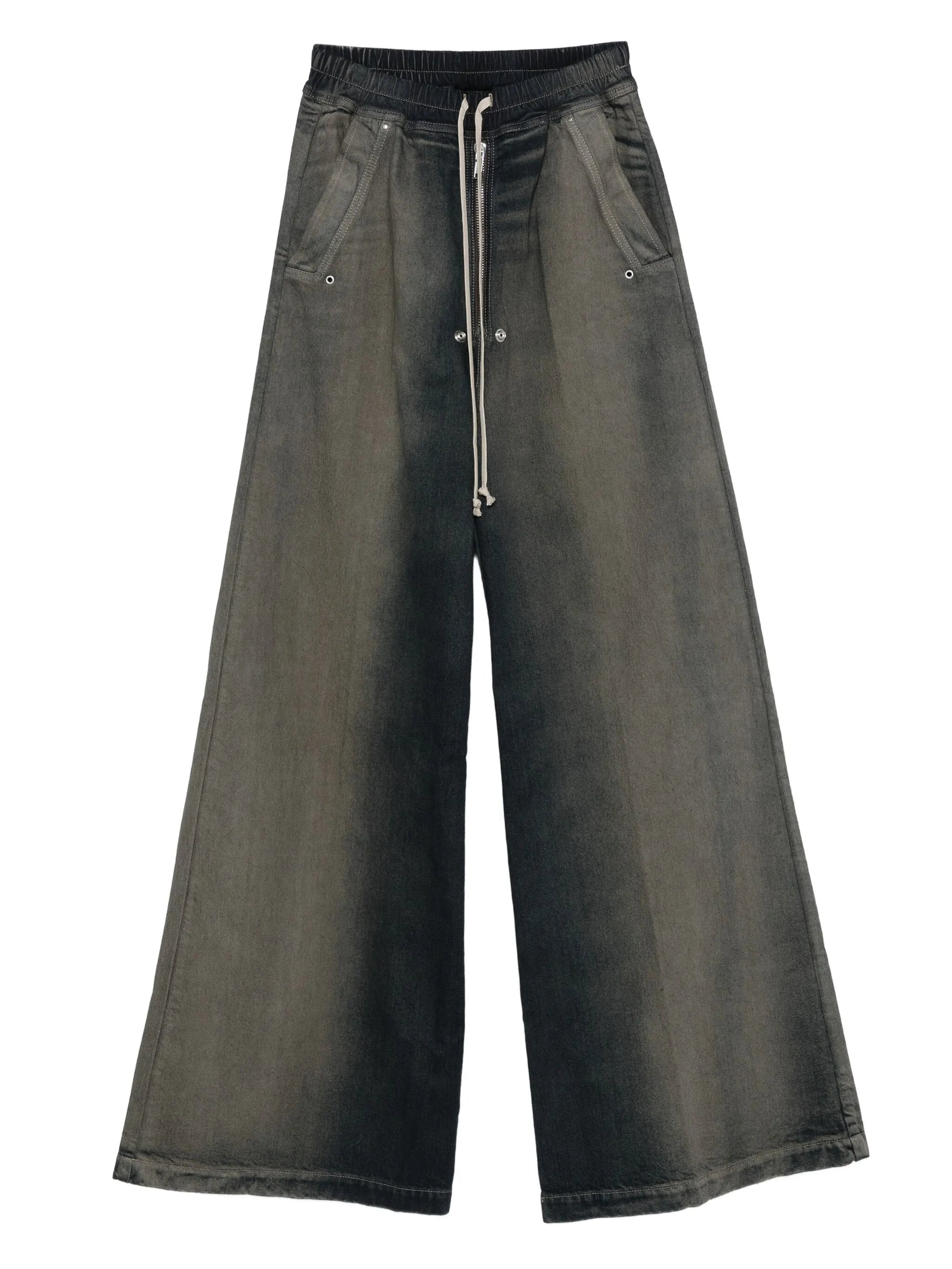 Rick Owens Drawstring-fastening Wide-leg Trousers - 1