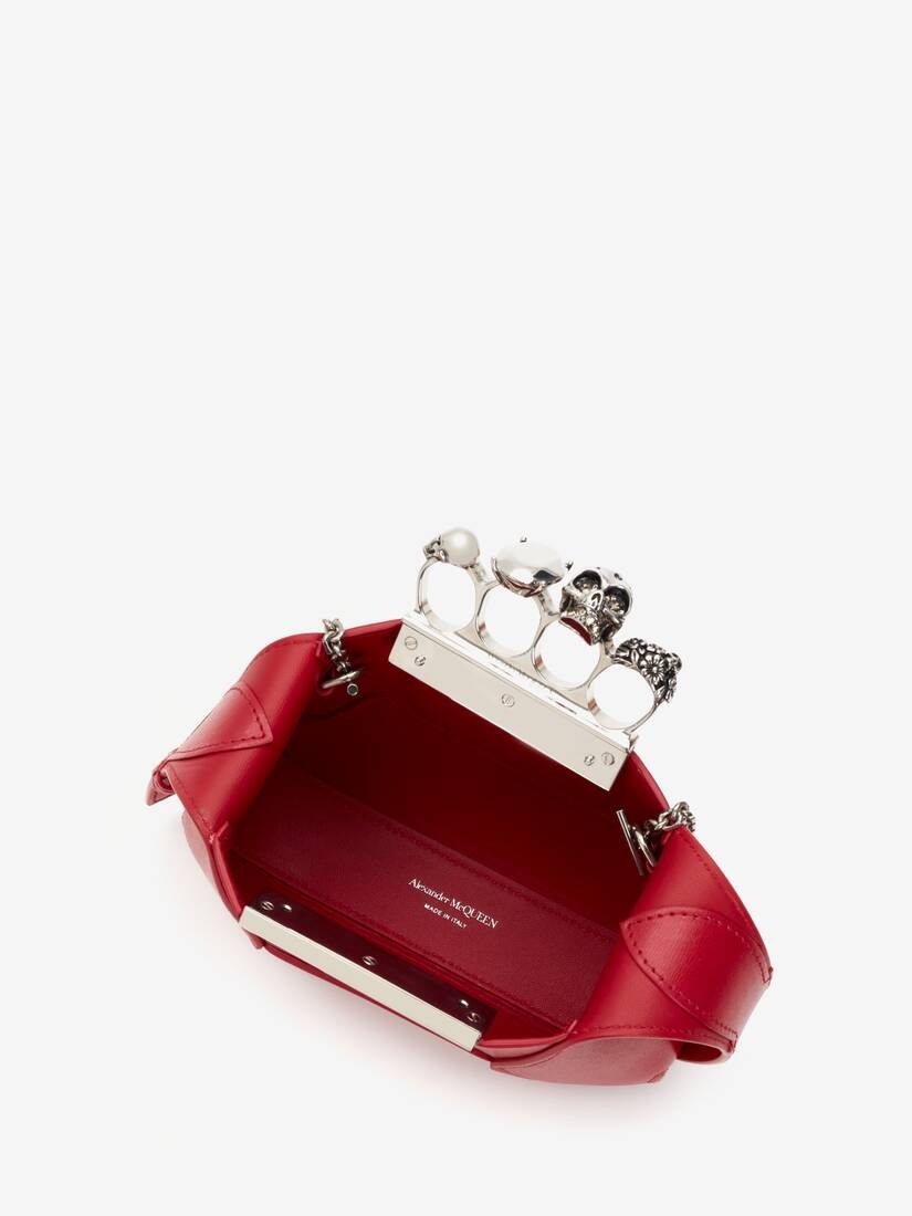 Women's The Jewelled Hobo Mini Bag in Welsh Red - 4