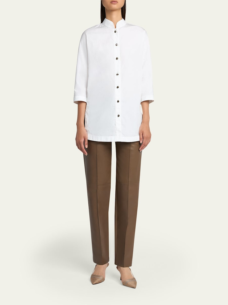 GIORGIO ARMANI Cotton Poplin Button-Down Shirt outlook