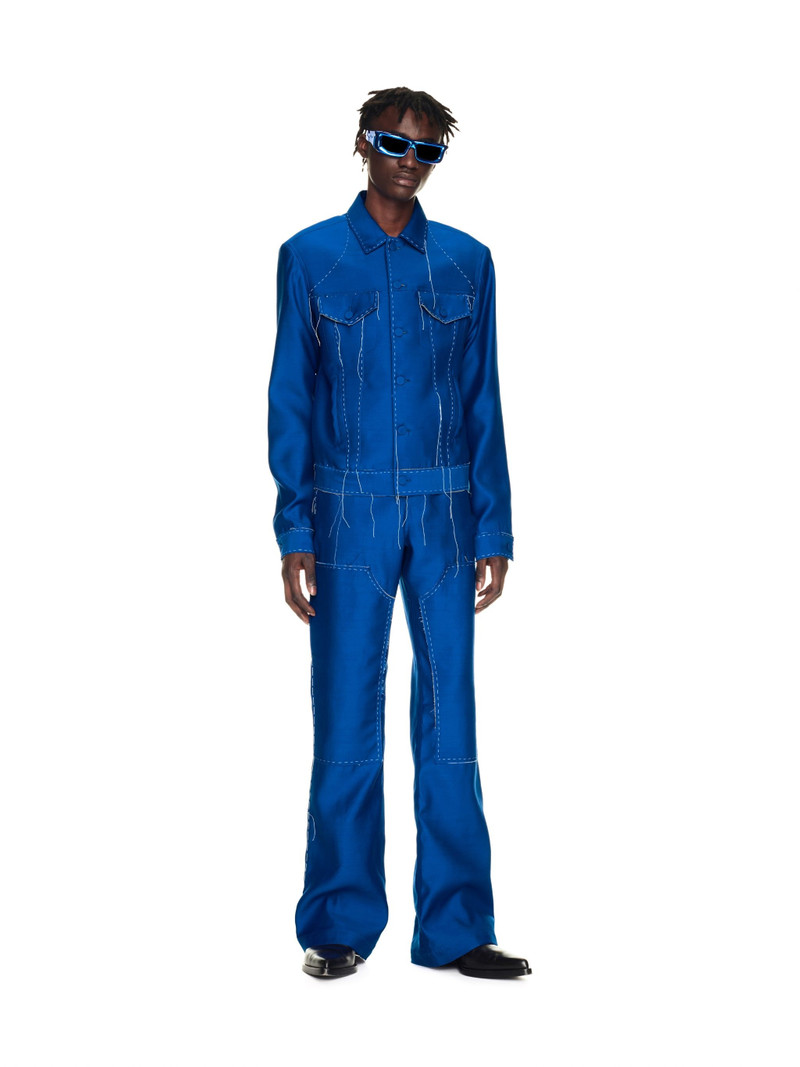 Off-White Stitch Relaxed Carpenter Pant Blue No C outlook
