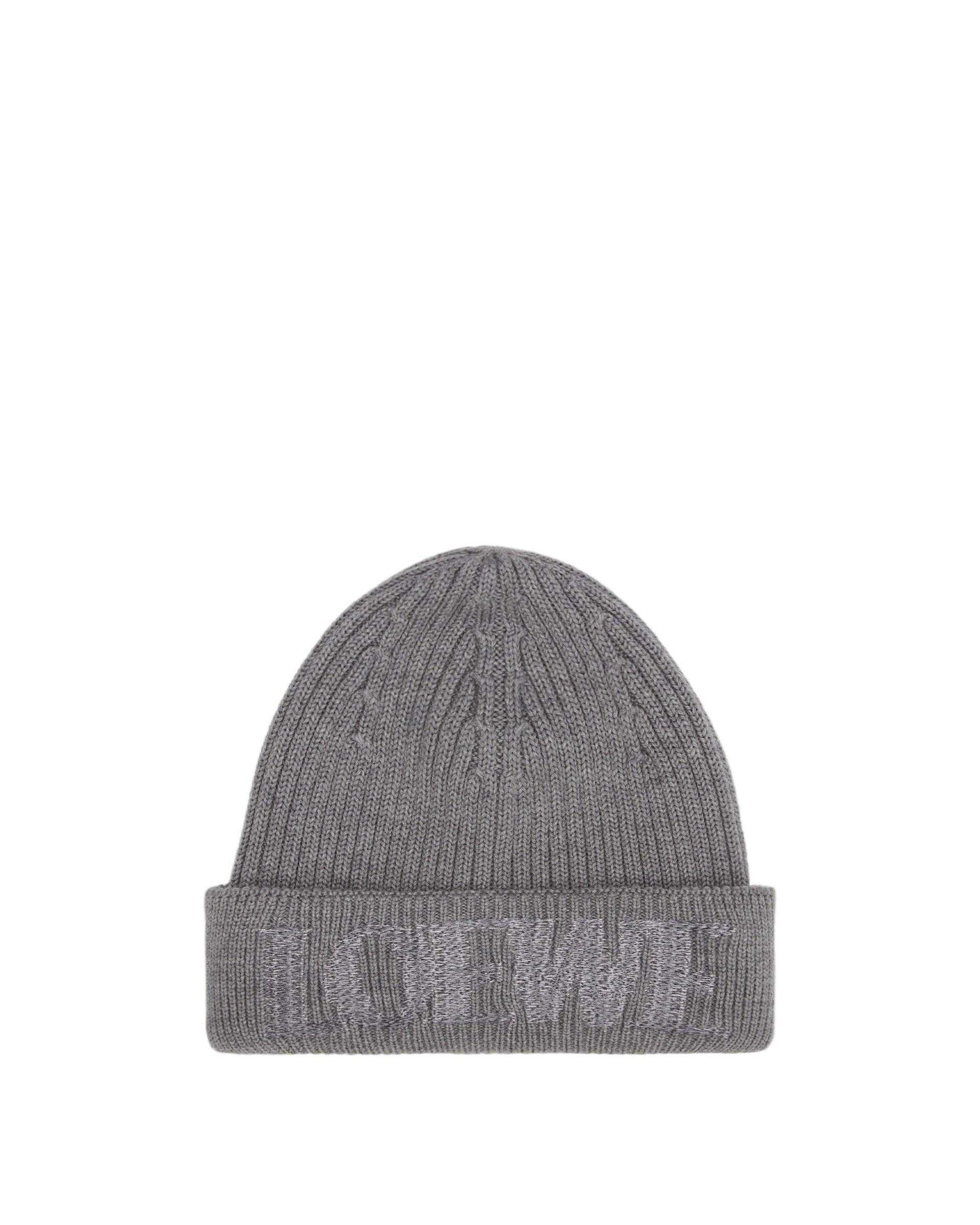 Gray Wool Beanie - 1