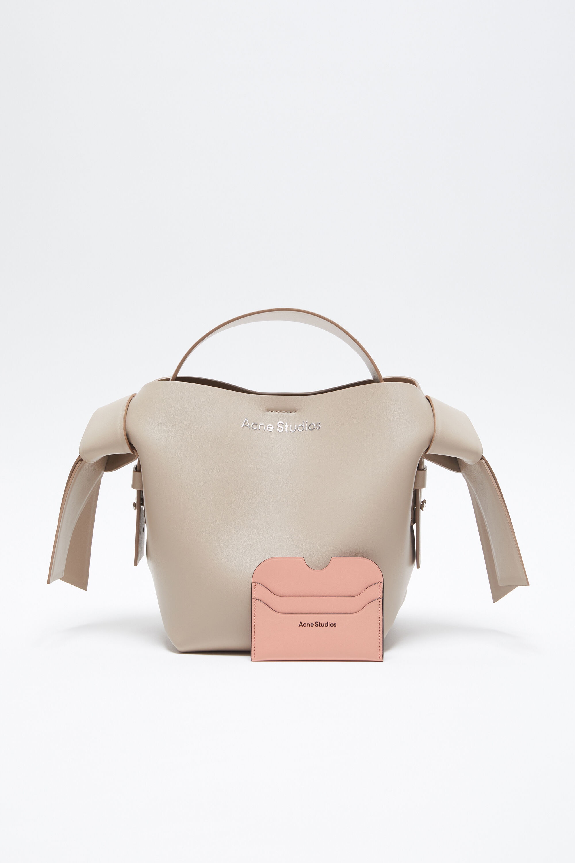 Leather card holder - Salmon pink - 2