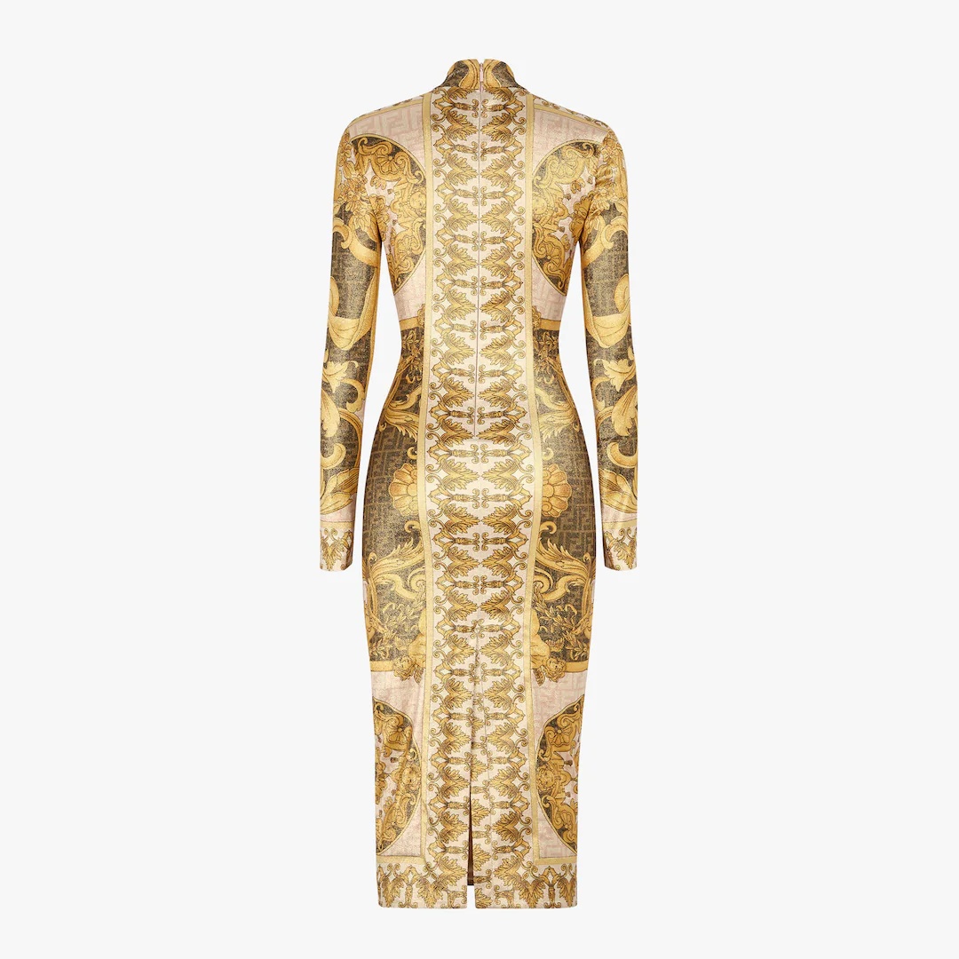 Fendace multicolor jersey dress - 2