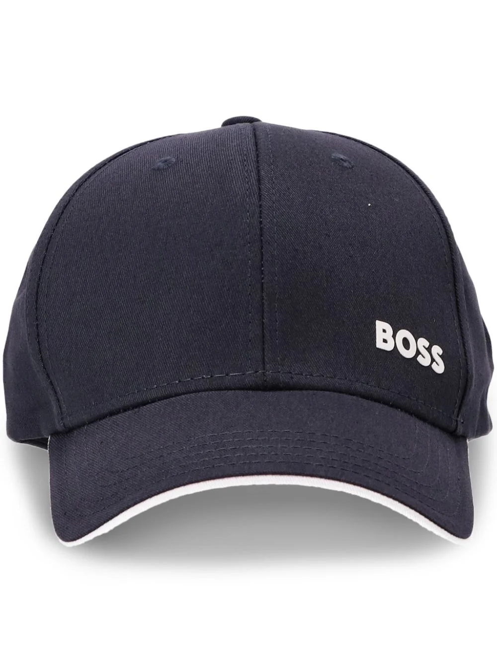 logo-print cotton cap - 1