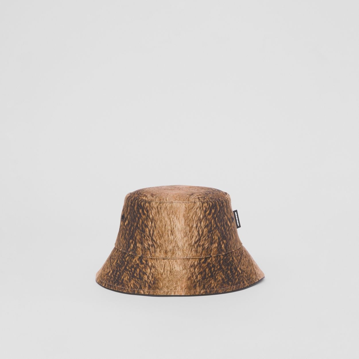 Reversible Animal Print and Check Cotton Bucket Hat - 9