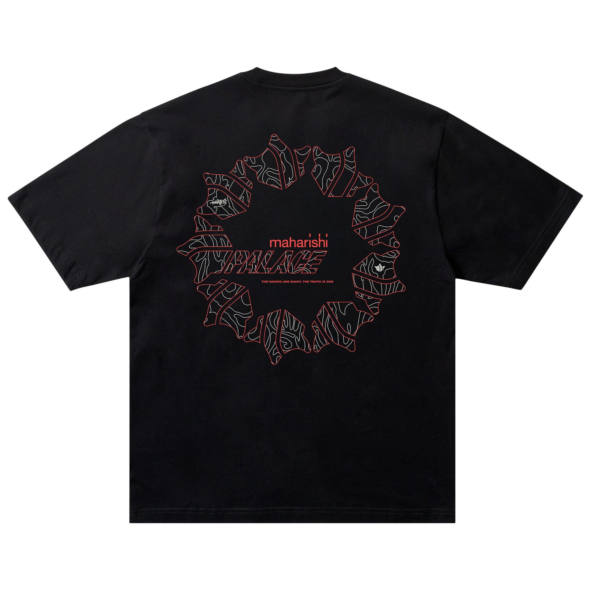 Palace x Maharishi Templea Star Kor Om T-Shirt 'Black' - 2
