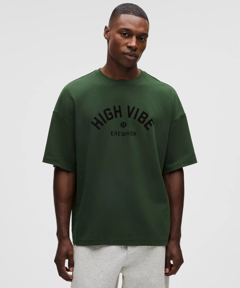 Stretch Cotton-Blend Oversized T-Shirt High Vibe *Erewhon 1